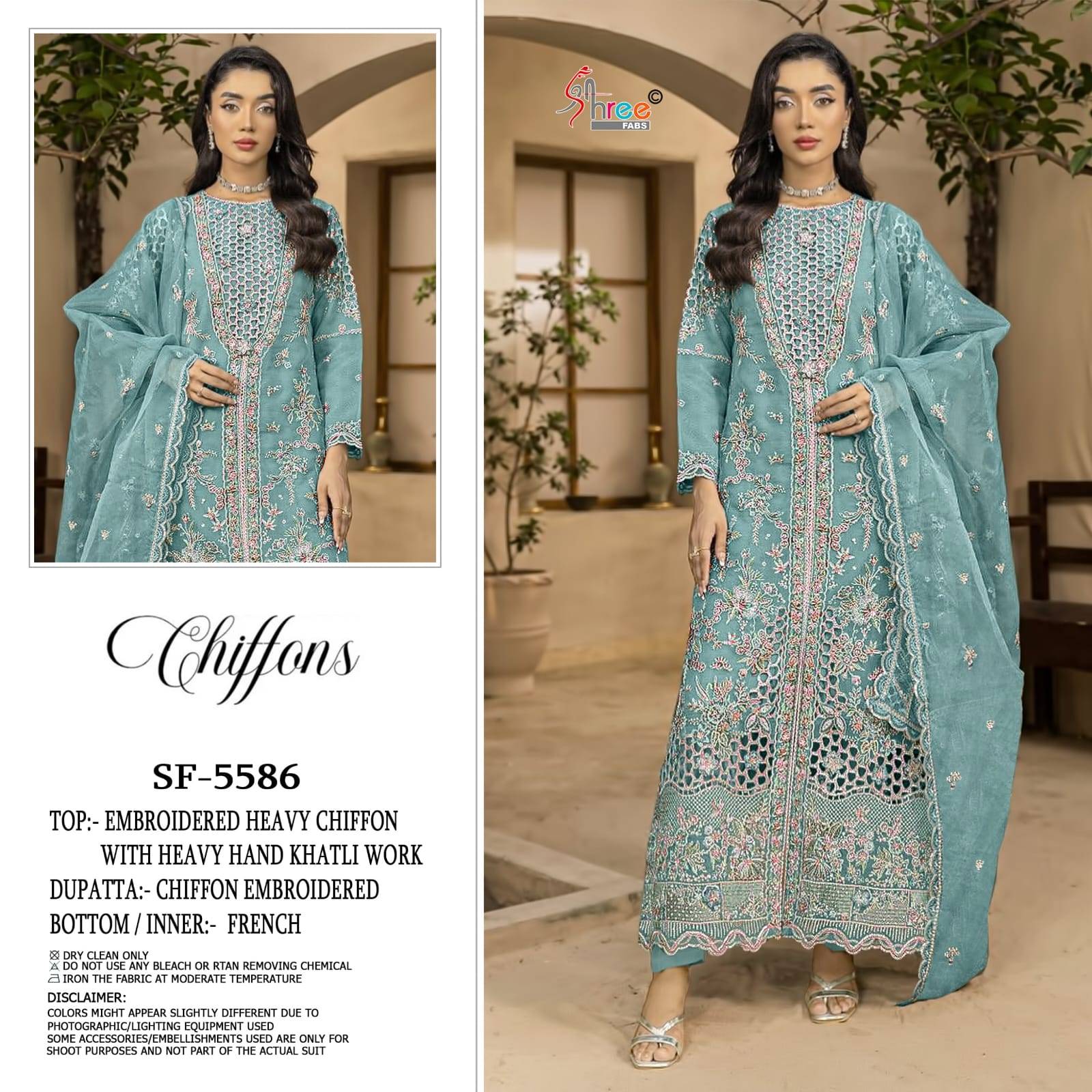 5586 COLOR By SHREE FABS Beautiful Pakistani Suits Colorful Stylish Fancy Ethnic Wear Chiffon Dresses At Wholesale